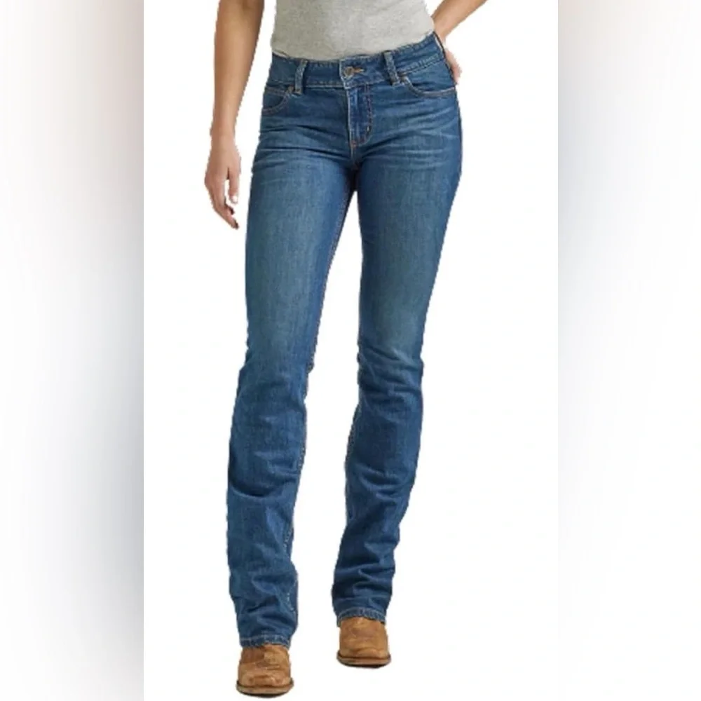 Wrangler Retro 31/11X36 Women's Classic Blue Boot Cut Jeans Mid-Rise NWT #7 - Picture 10 of 13